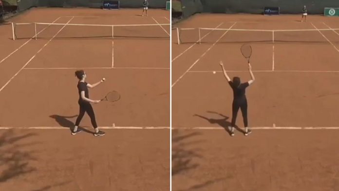 Unranked player goes viral due to lack of skill in professional ITF tennis event