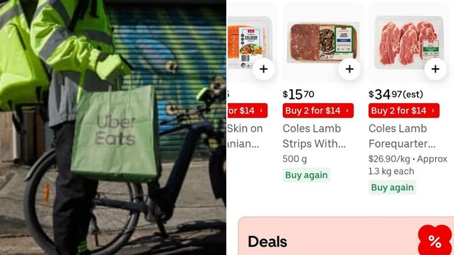 Customers furious after being charged more than checkout price after Coles promotion on Uber Eats