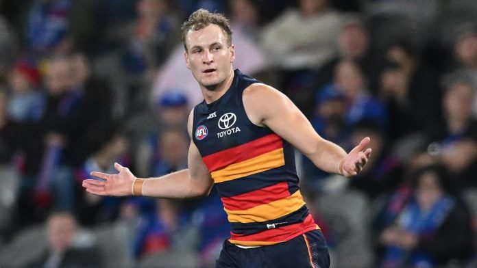 Inspirational skipper Jordan Dawson inspires fast-starting Crows to Dogs demolition