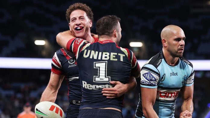 Origin debutant Mark Nawaqanitawase puts on a show as Roosters crush Sharks