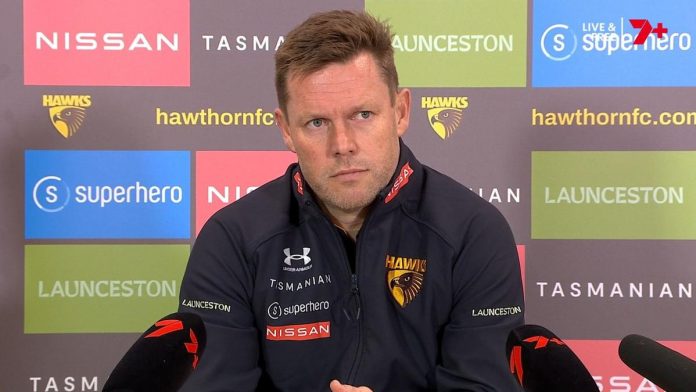 Hawthorn coach Sam Mitchell sums up bad loss to Brisbane with four words